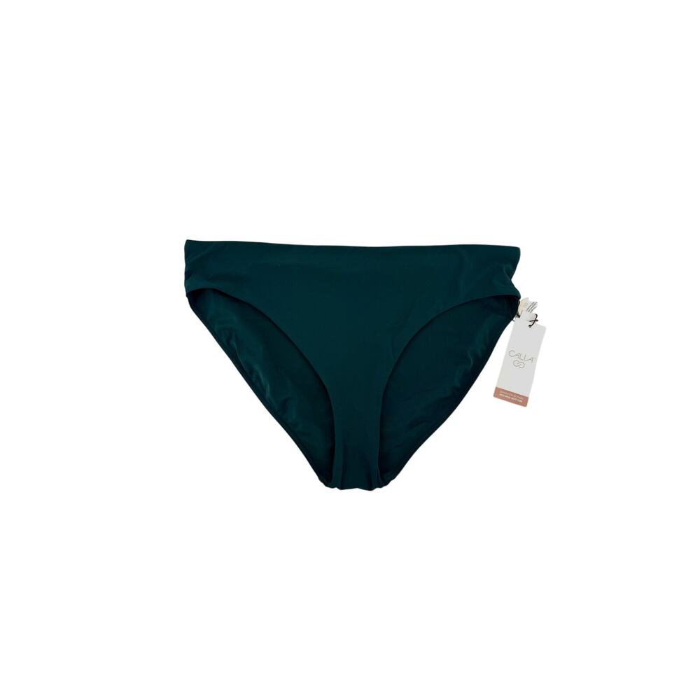 CALIA Women's Core Mid Rise Swim Bottoms Sea Green Size XL